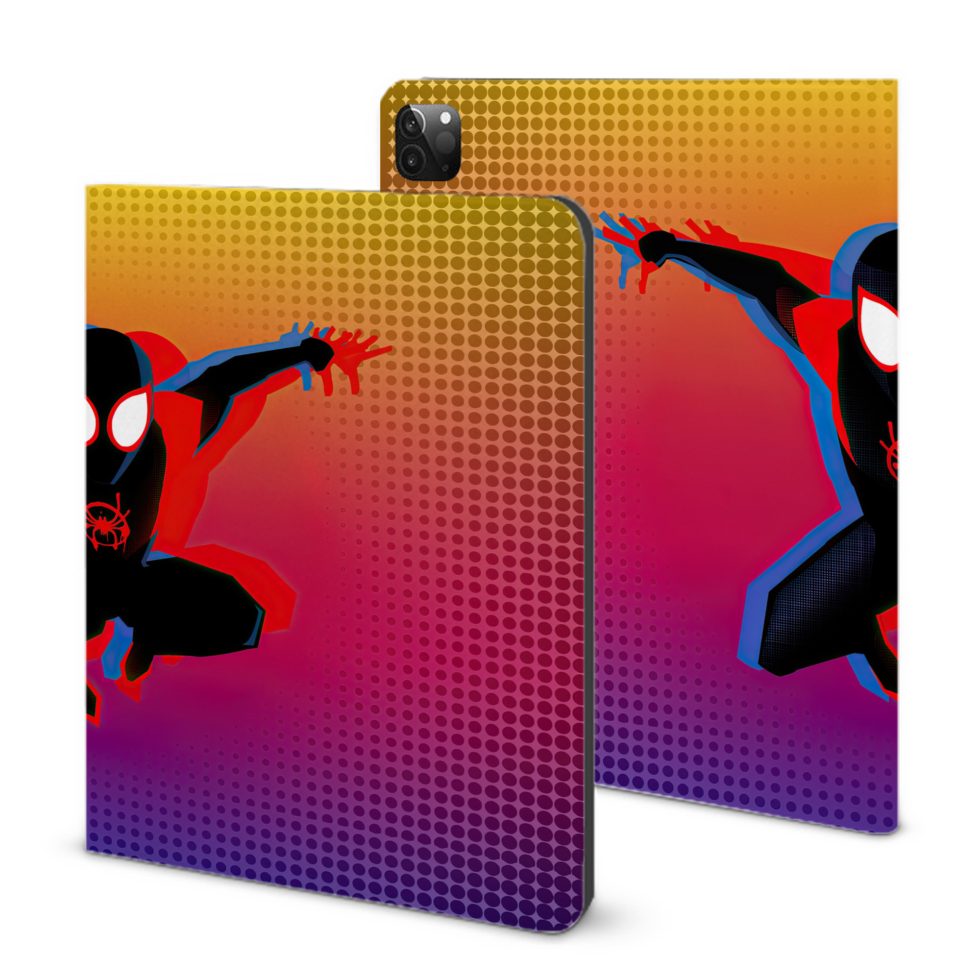 （画像用） Spider Man スパイダーマン IPadケース ペンホルダー付き ブックスタイルデザイン